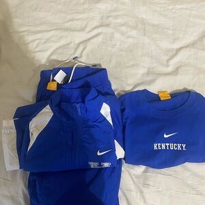 Nike Blue and White Kentucky Apparel Set